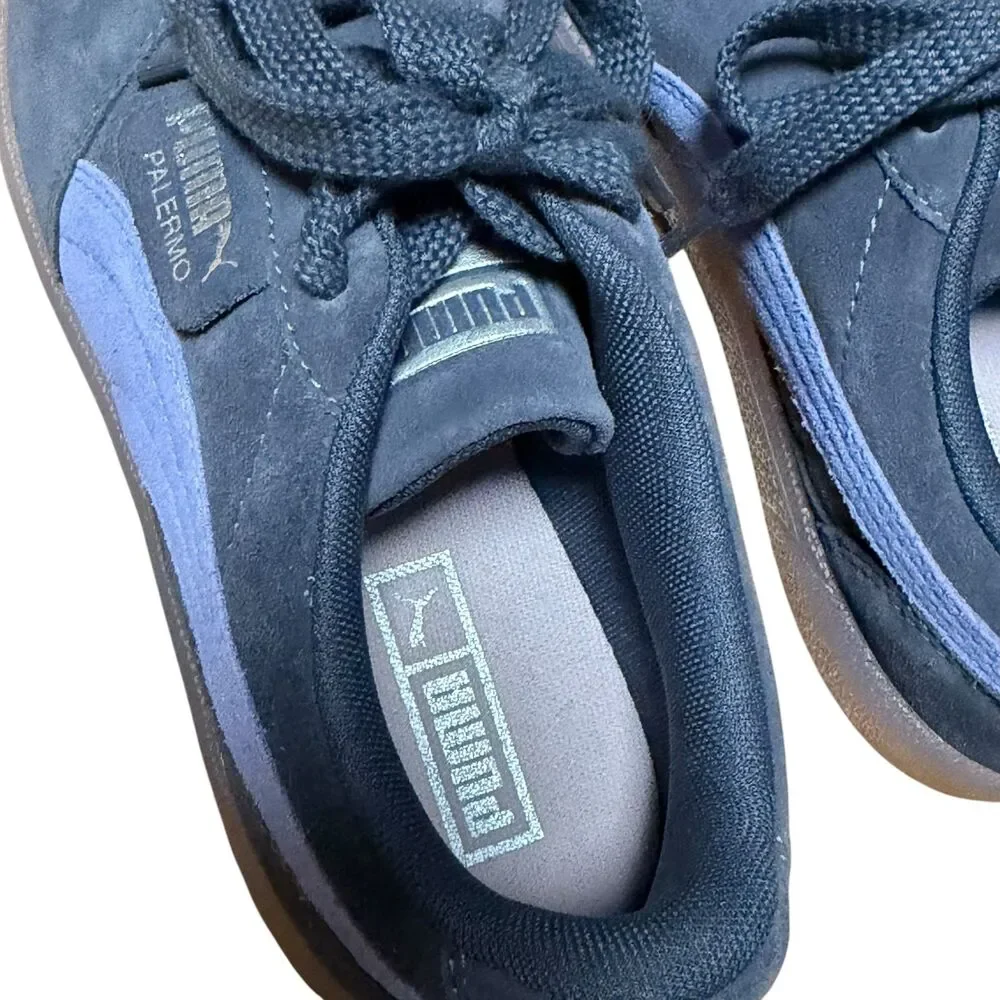 Puma Palermo Blue Suede Women Sneakers Size 7 Shoes